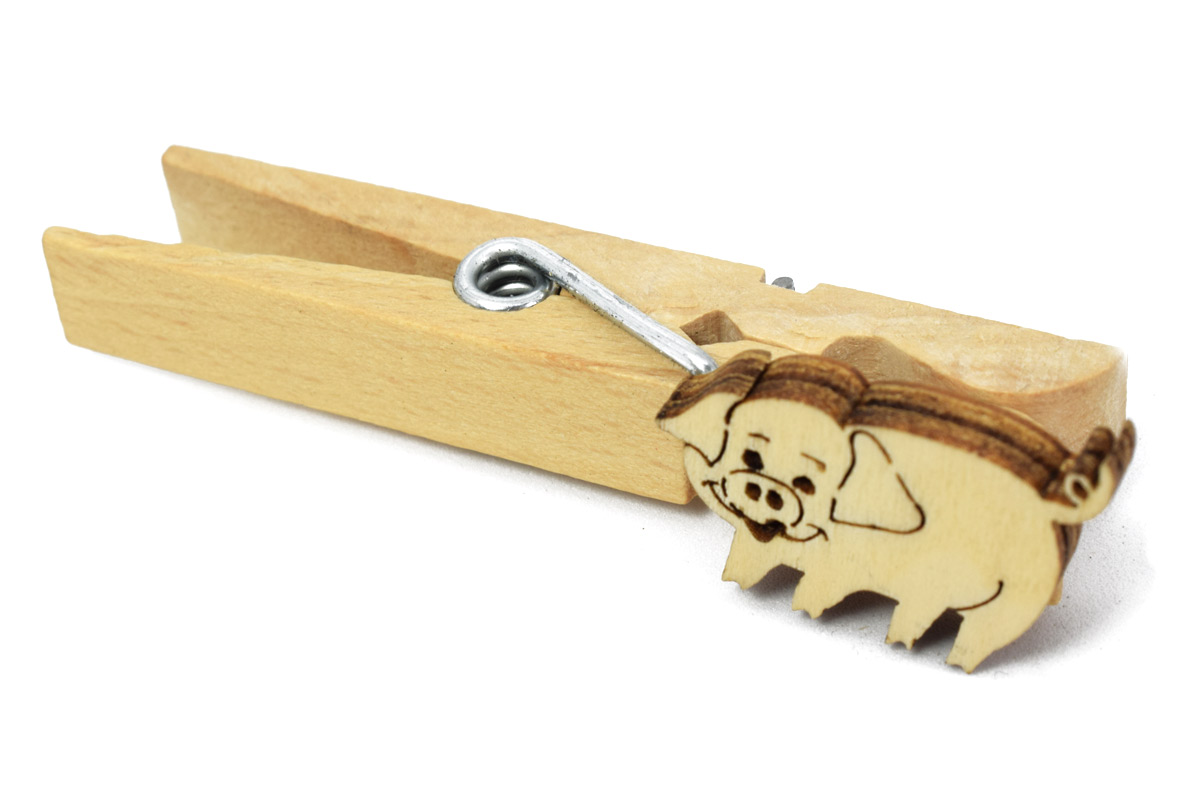 Glupperl - Schwein (holzfarben)
