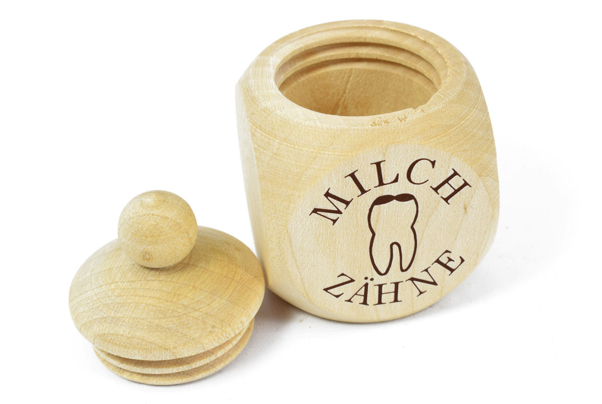 Milchzahndose - Holz