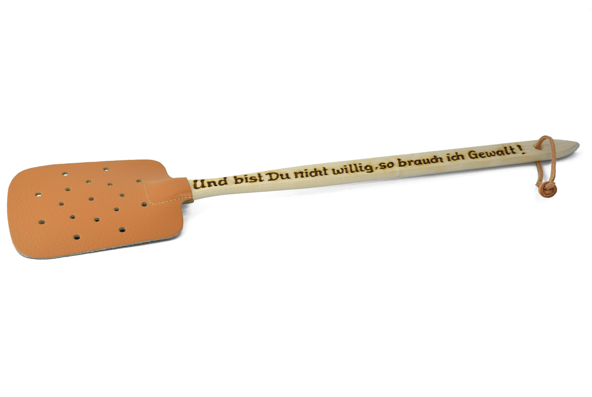 Fliegenklatsche - Leder