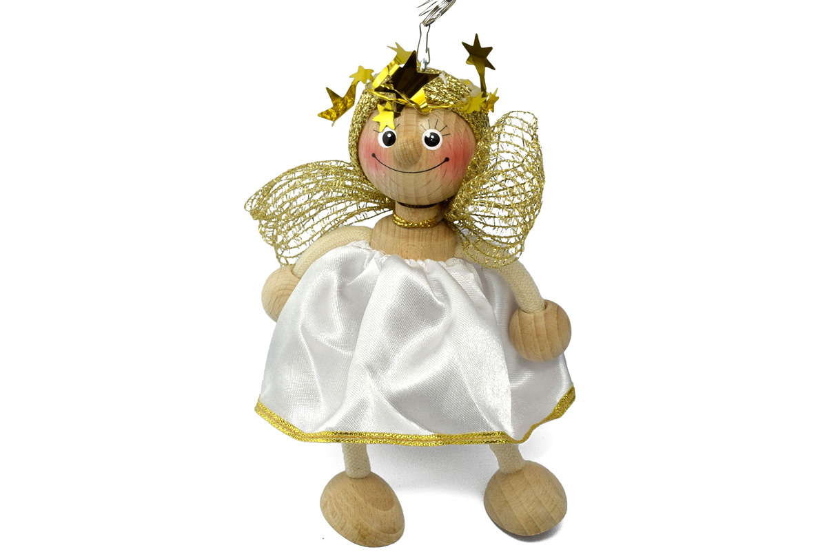 Schwingfigur - Engelskind (weiß)