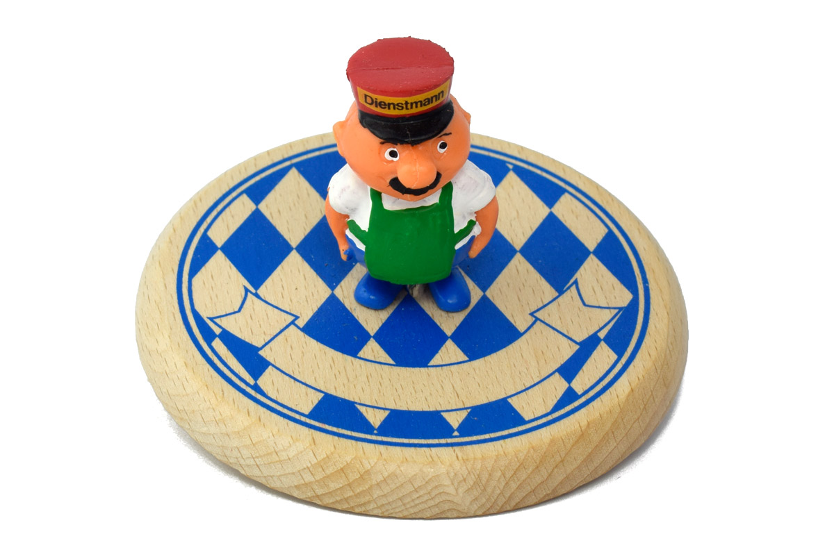 Bierglasdeckel - Motiv Aloisius als Dienstmann