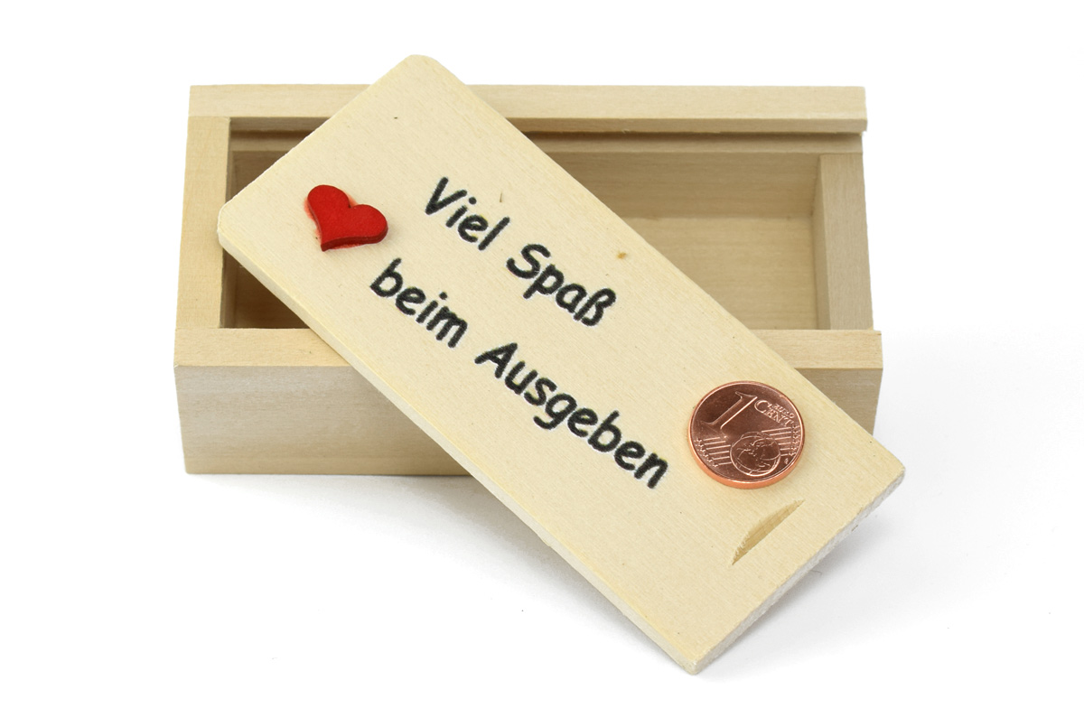 Geldkistchen - Holz