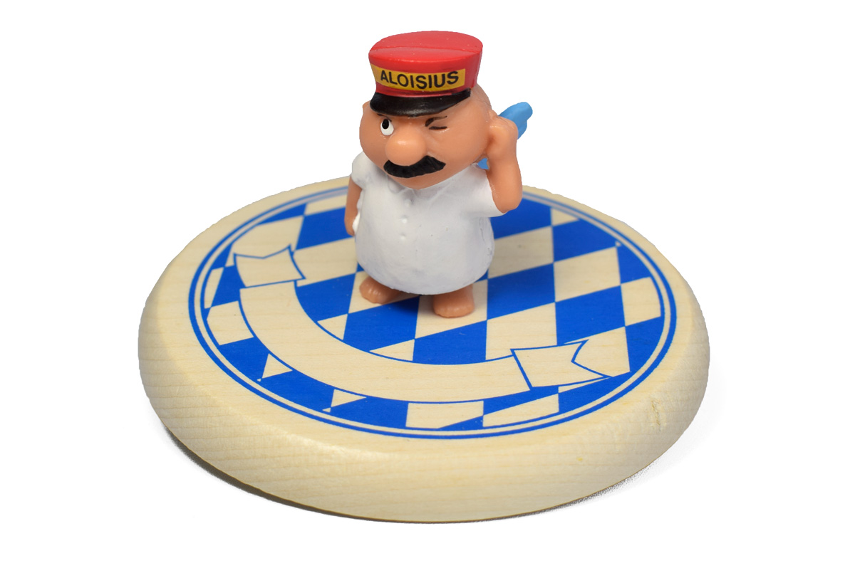 Bierglasdeckel - Motiv Aloisius der Nachdenkliche